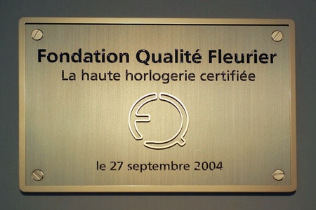 Inauguration of the Fleurier Quality Foundation
